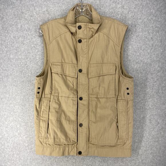 Eddie Bauer Mens Small Tan Utility Safari Travex Vest - Picture 11 of 13